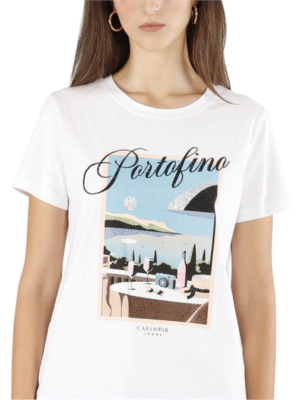 CAFE'NOIR T-shirt Donna - Bianco modello C7JT0224