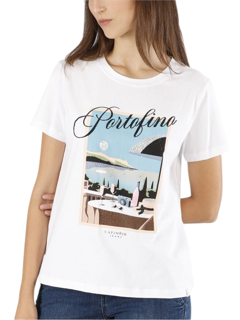 CAFE'NOIR T-shirt Donna - Bianco modello C7JT0224