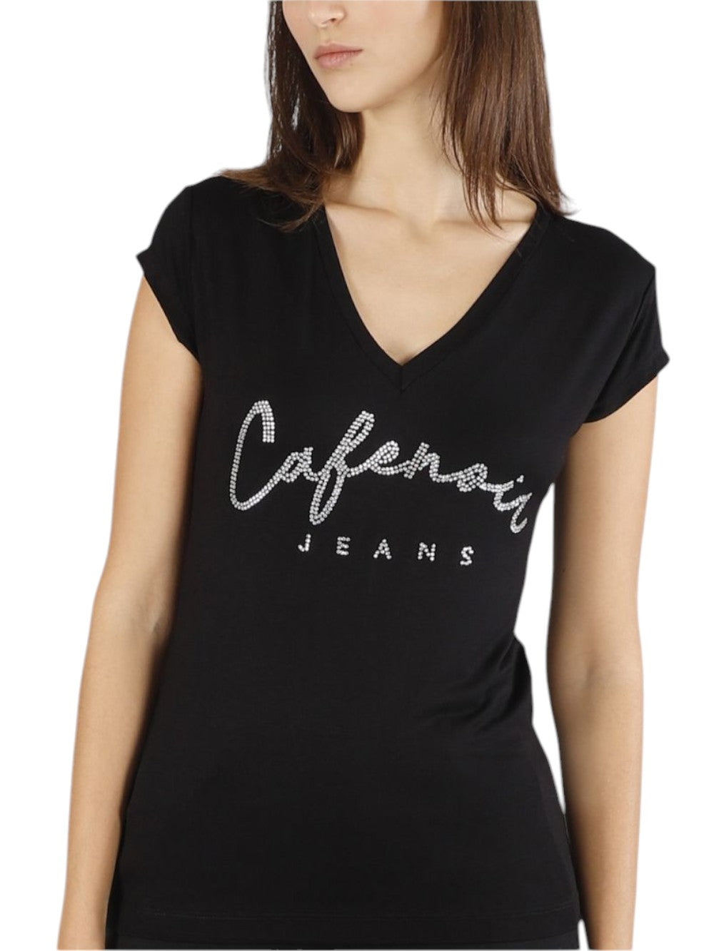 CAFE'NOIR T-shirt Donna - Nero modello C7JT0227