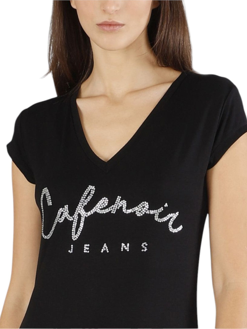CAFE'NOIR T-shirt Donna - Nero modello C7JT0227