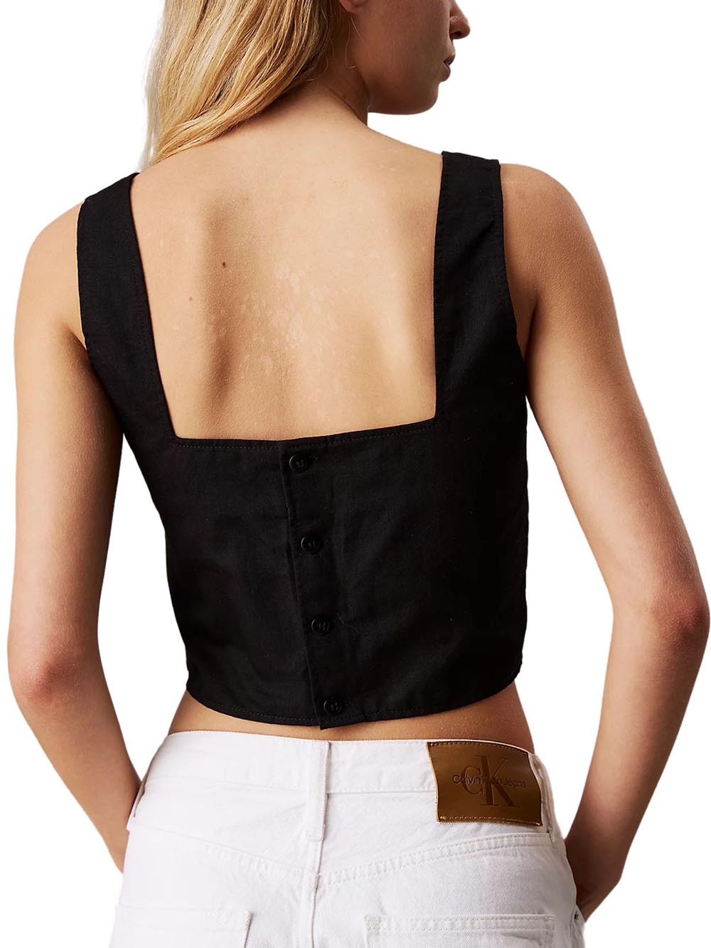 CALVIN KLEIN Top Donna - Nero modello J20J225347