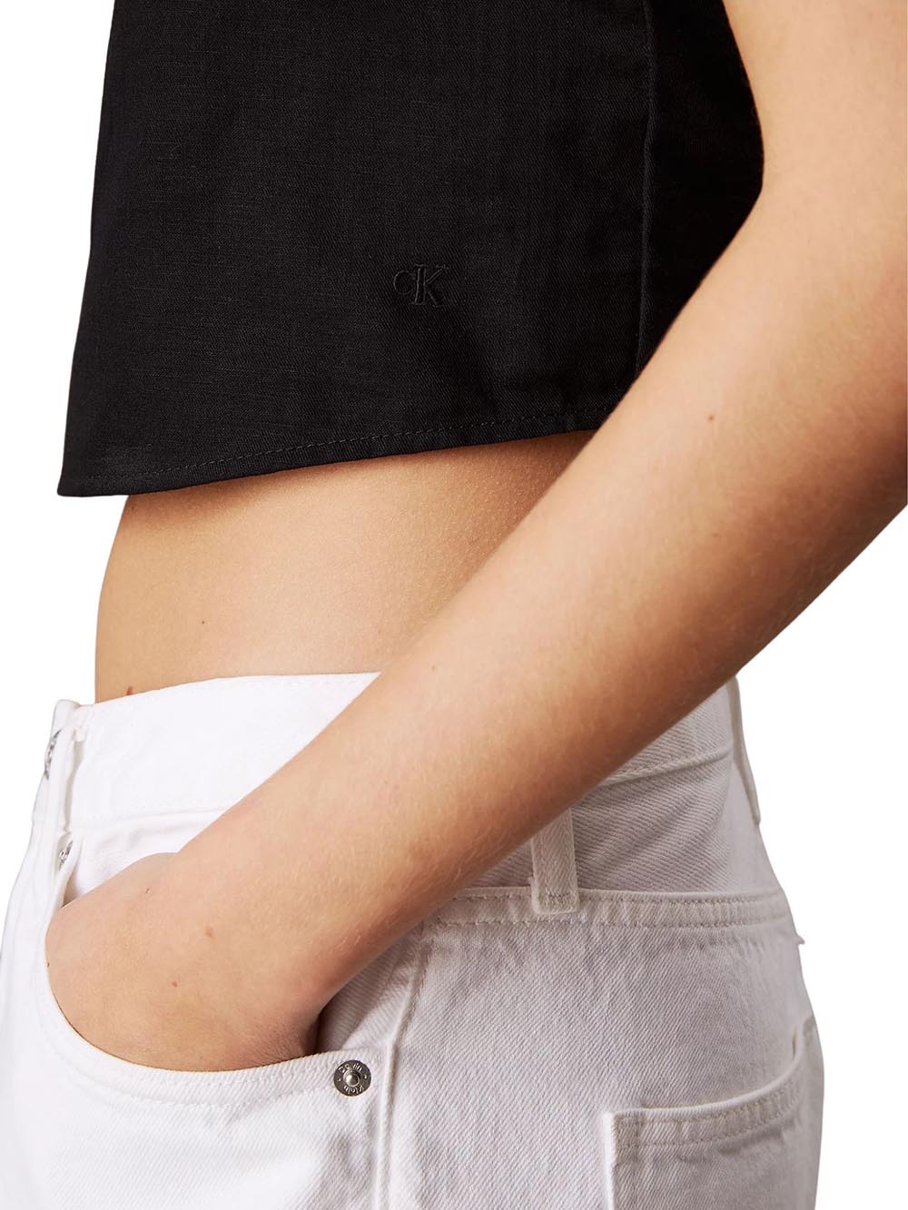 CALVIN KLEIN Top Donna - Nero modello J20J225347