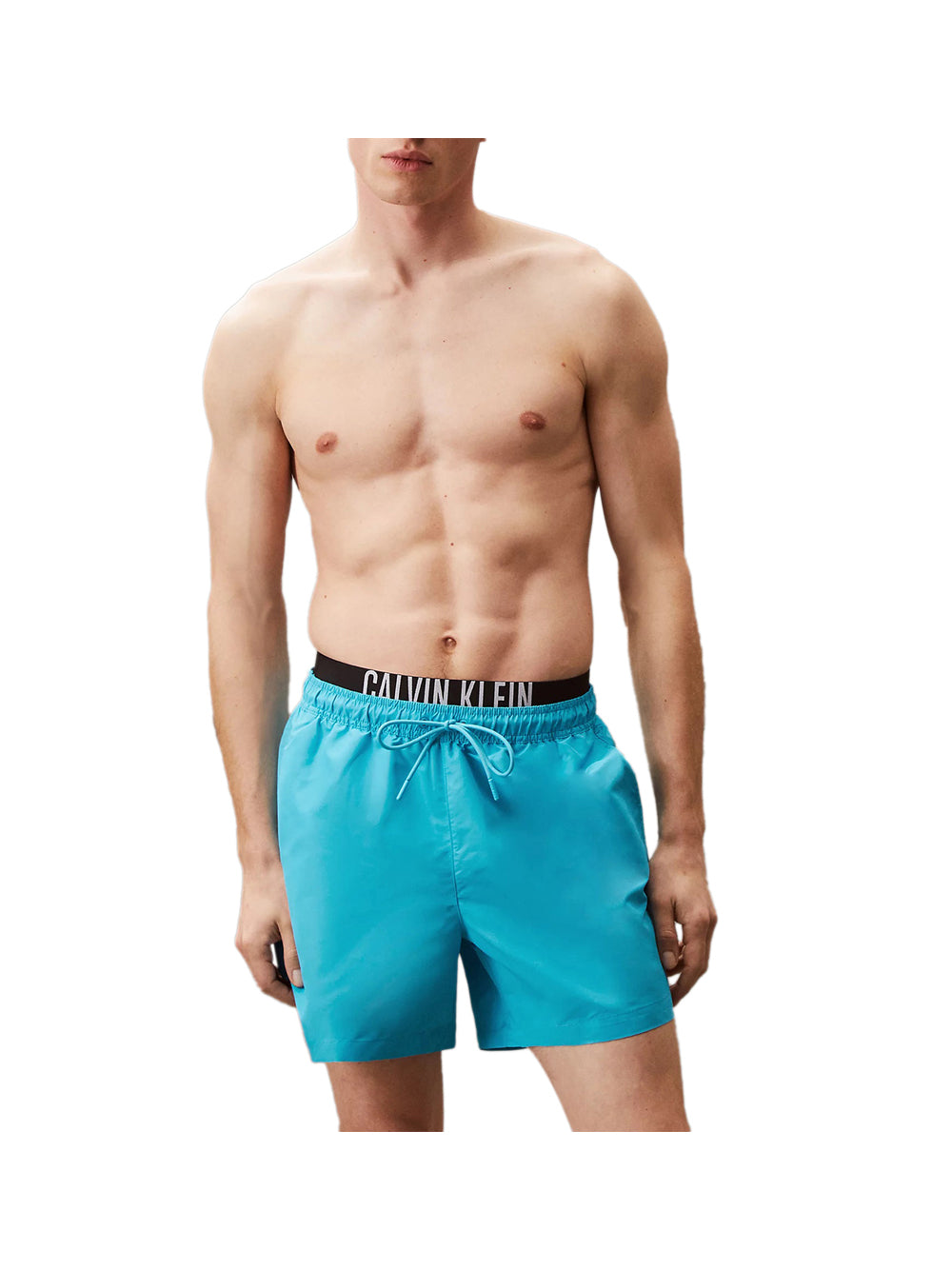 CALVIN KLEIN Costume Pantaloncino Uomo - Celeste modello KM0KM01093
