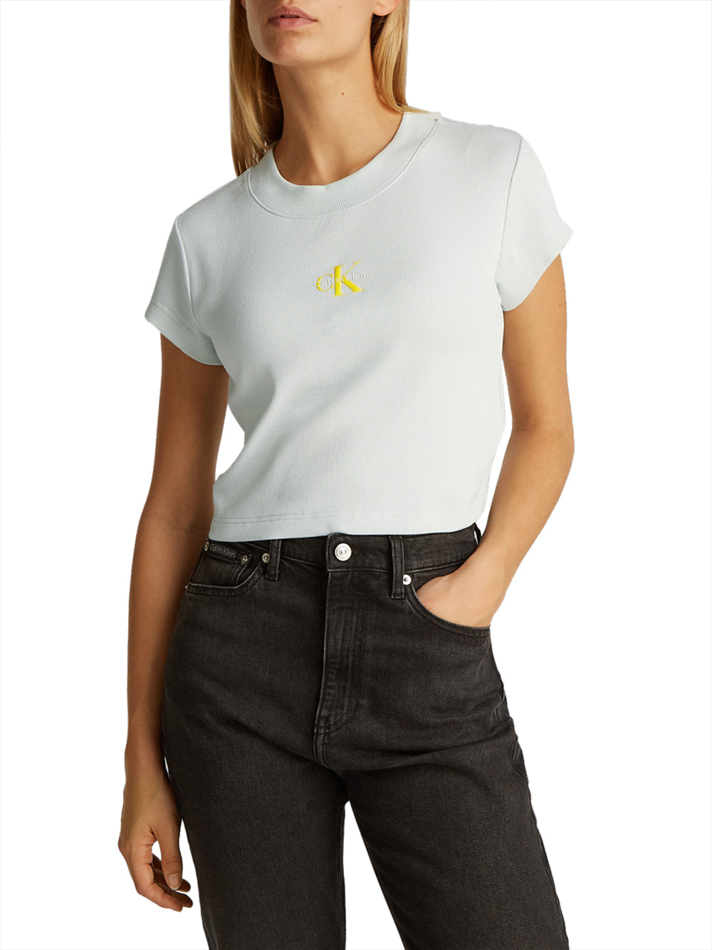 CALVIN KLEIN T-shirt Donna - Celeste modello LV047AB802