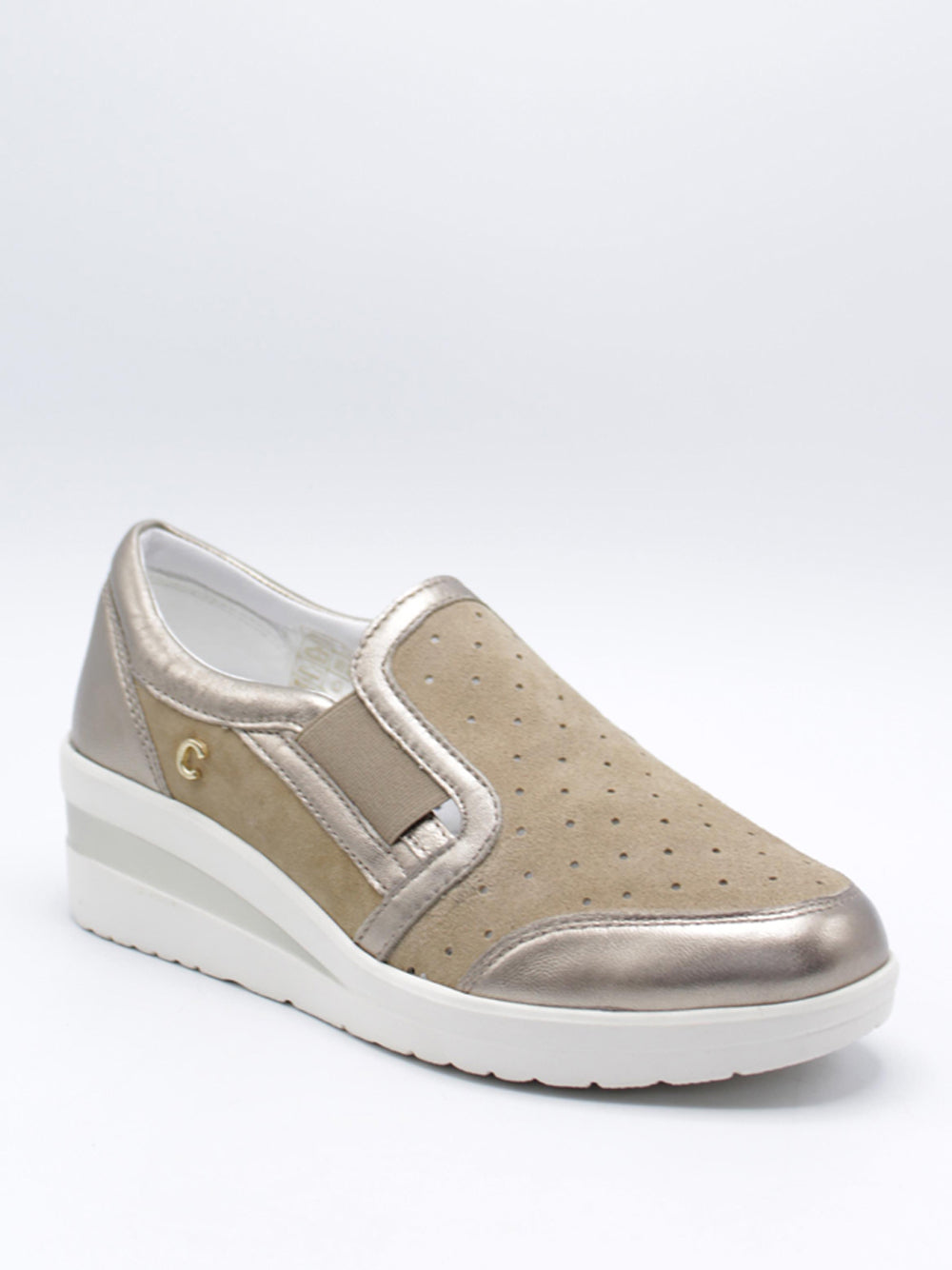 CINZIA SOFT Sneakers con zeppa Donna - Beige modello IV119829-SG