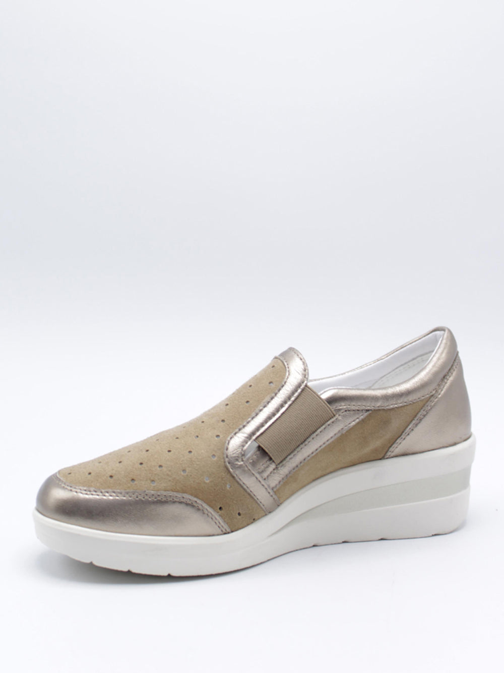 CINZIA SOFT Sneakers con zeppa Donna - Beige modello IV119829-SG