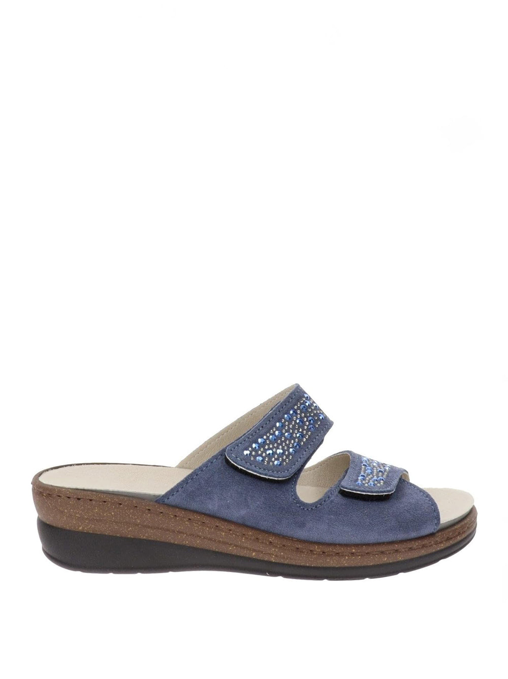 CINZIA SOFT Ciabatte con strappi Donna - Blu modello NE201