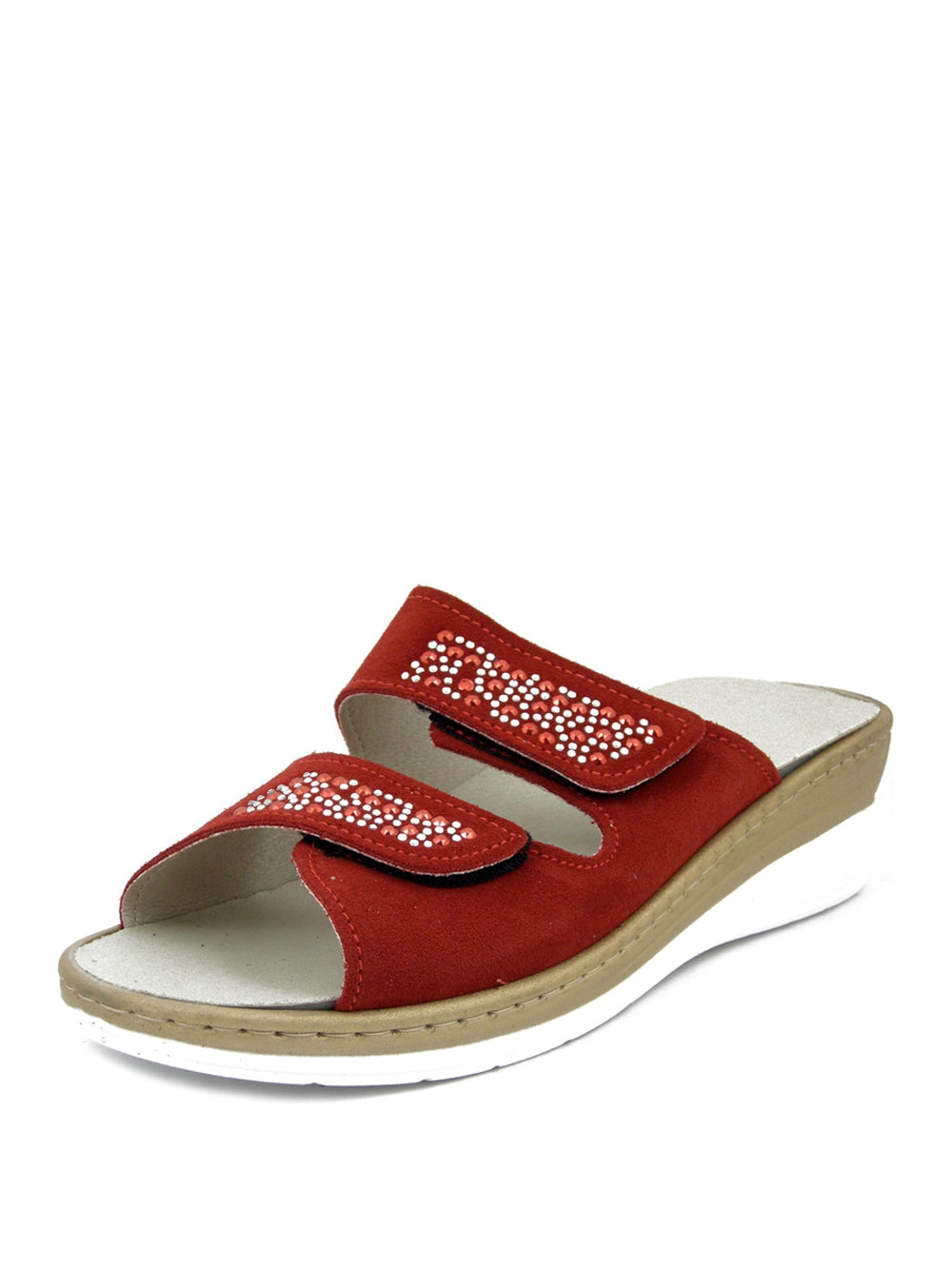 CINZIA SOFT Ciabatte con strappi Donna - Rosso modello NE201