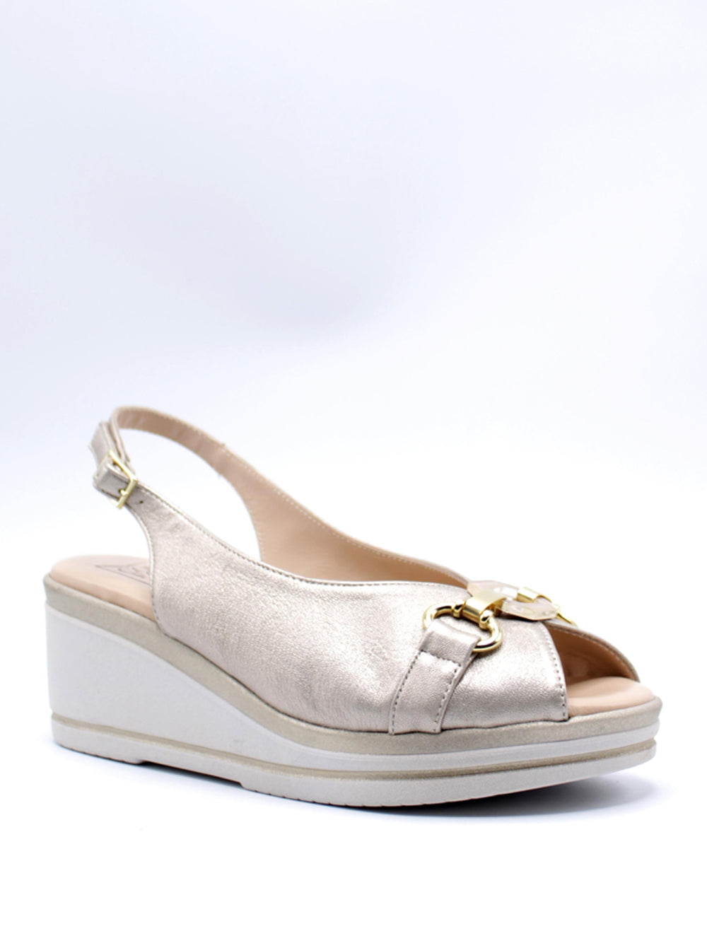 CONFORT Sandali con zeppa Donna - Beige modello 7323