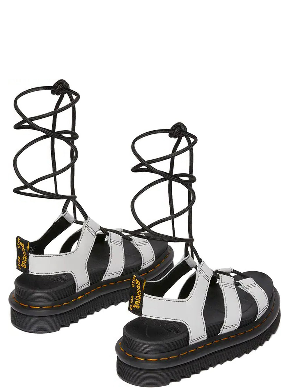 DR. MARTENS Sandali platform Donna - Grigio modello 31617020