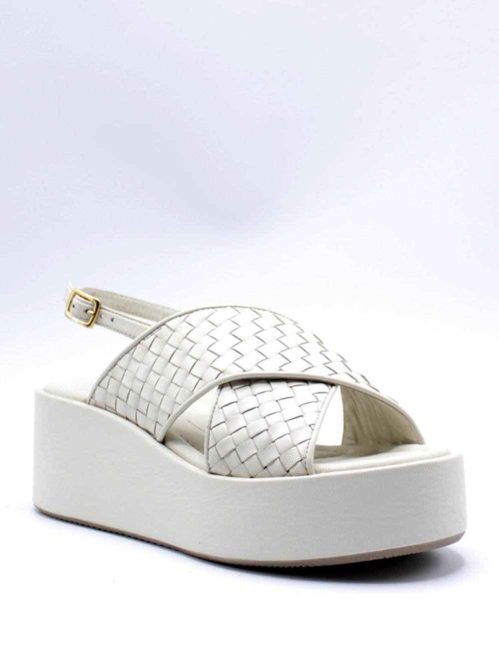ELVIO ZANON Sandali con zeppa Donna - Bianco modello EB0902