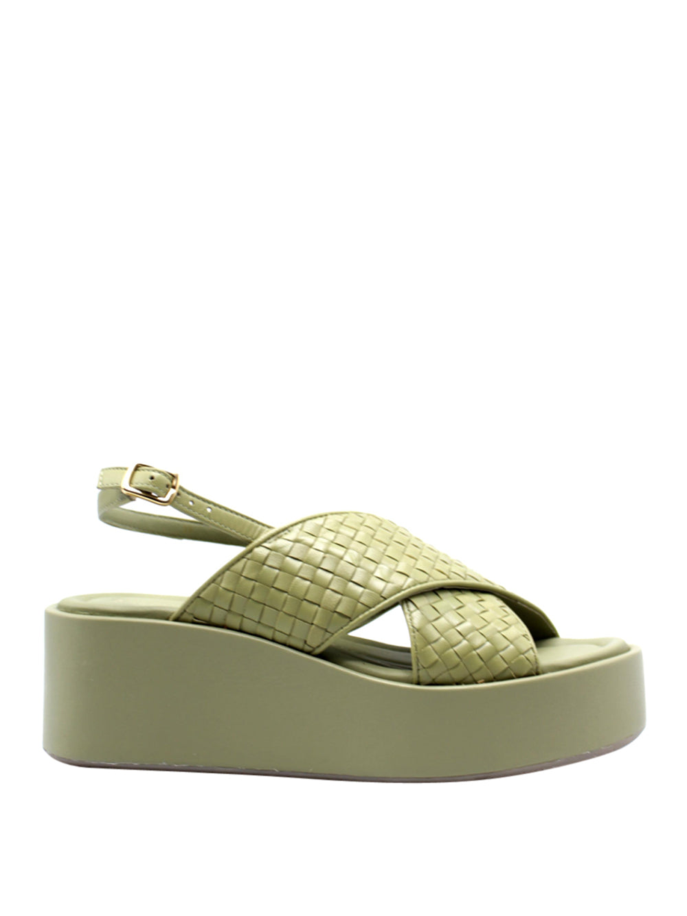 ELVIO ZANON Sandali con zeppa Donna - Verde modello EB0902