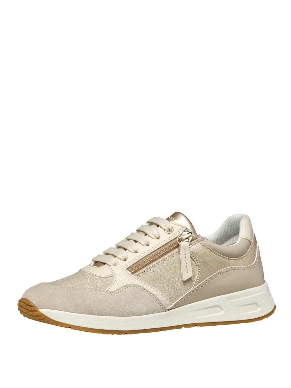 GEOX Sneakers con zip Donna - Beige modello D36NQB0AS22