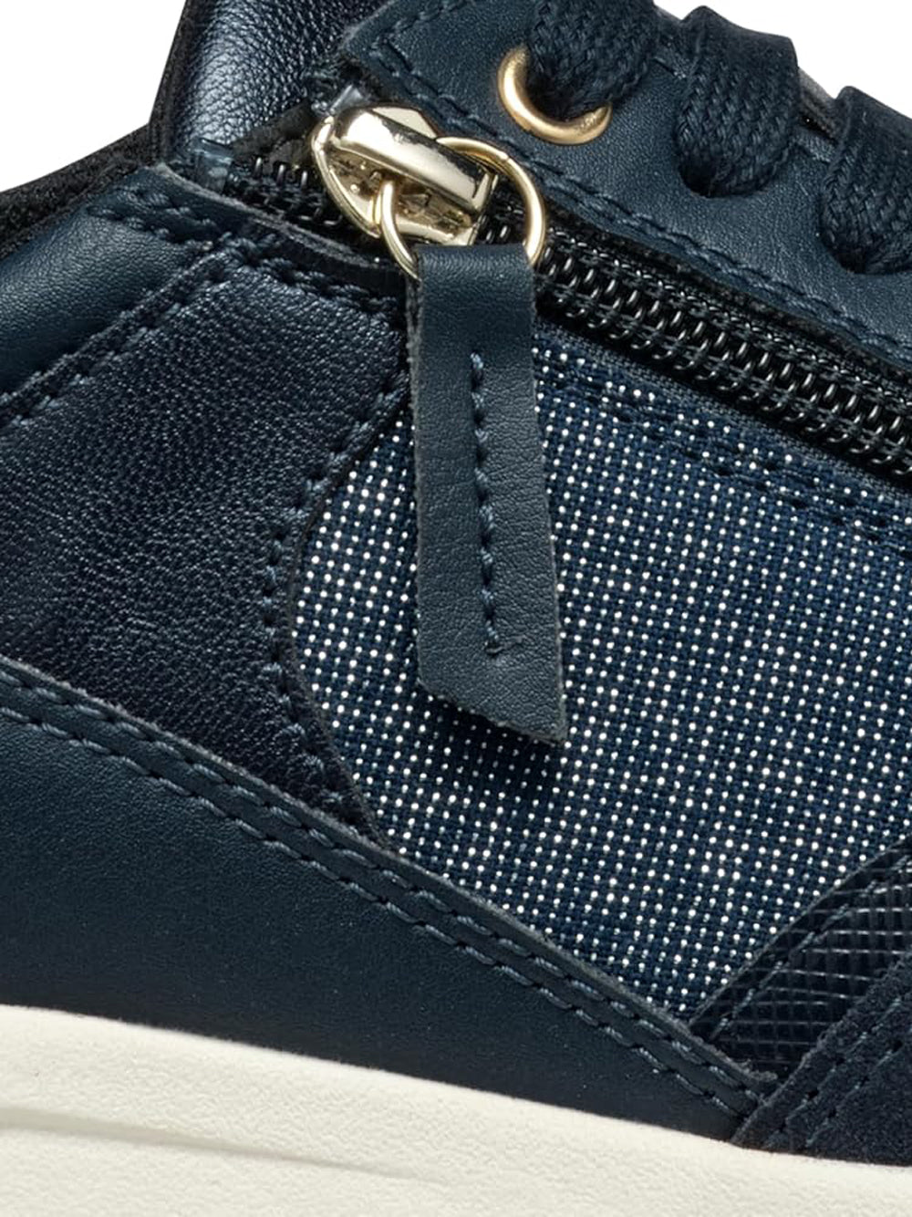 GEOX Sneakers con zip Donna - Blu modello D36NQB0AS22