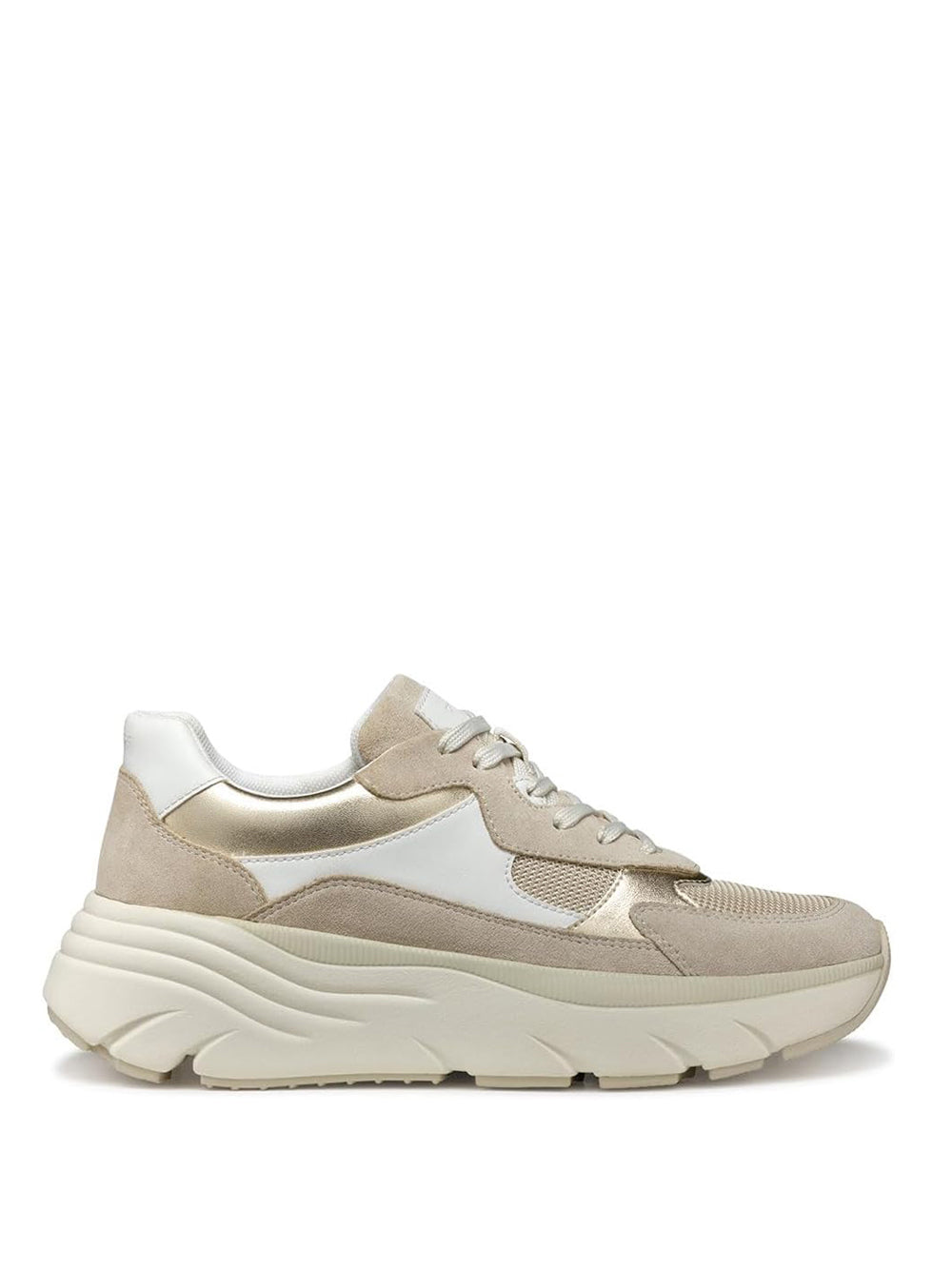 GEOX Sneakers con zeppa Donna - Bianco modello D45UFB5422