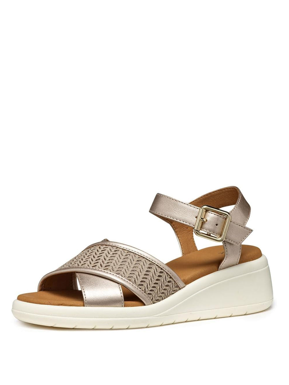 GEOX Sandali con zeppa Donna - Beige modello D550EG0NFDS