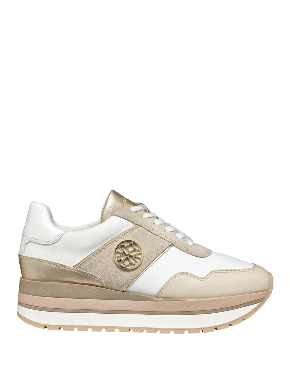 GEOX Sneakers platform Donna - Bianco modello D55MZA8522
