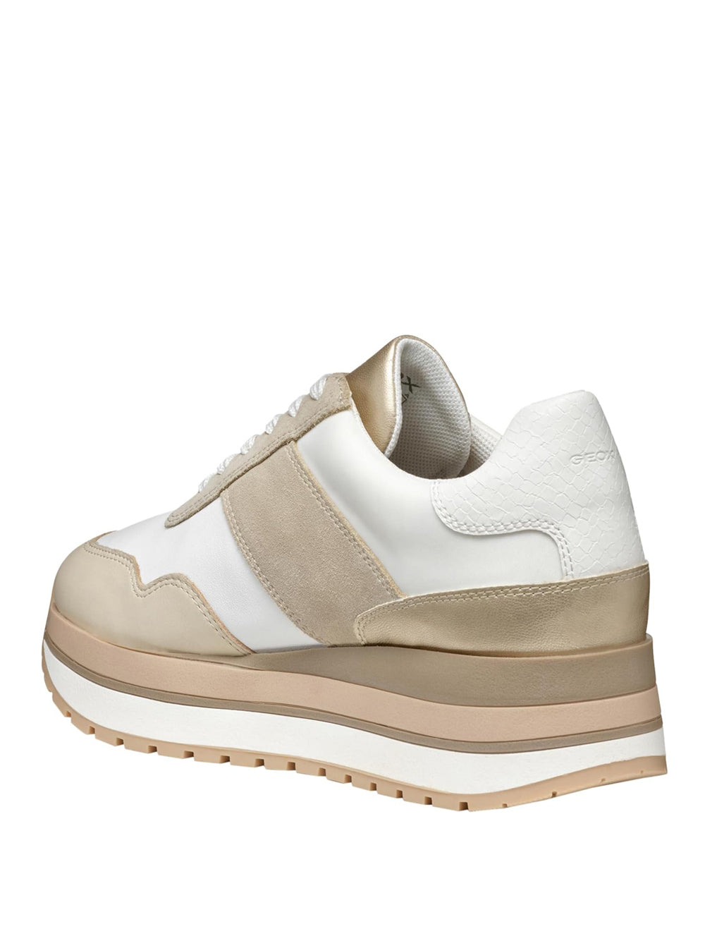 GEOX Sneakers platform Donna - Bianco modello D55MZA8522