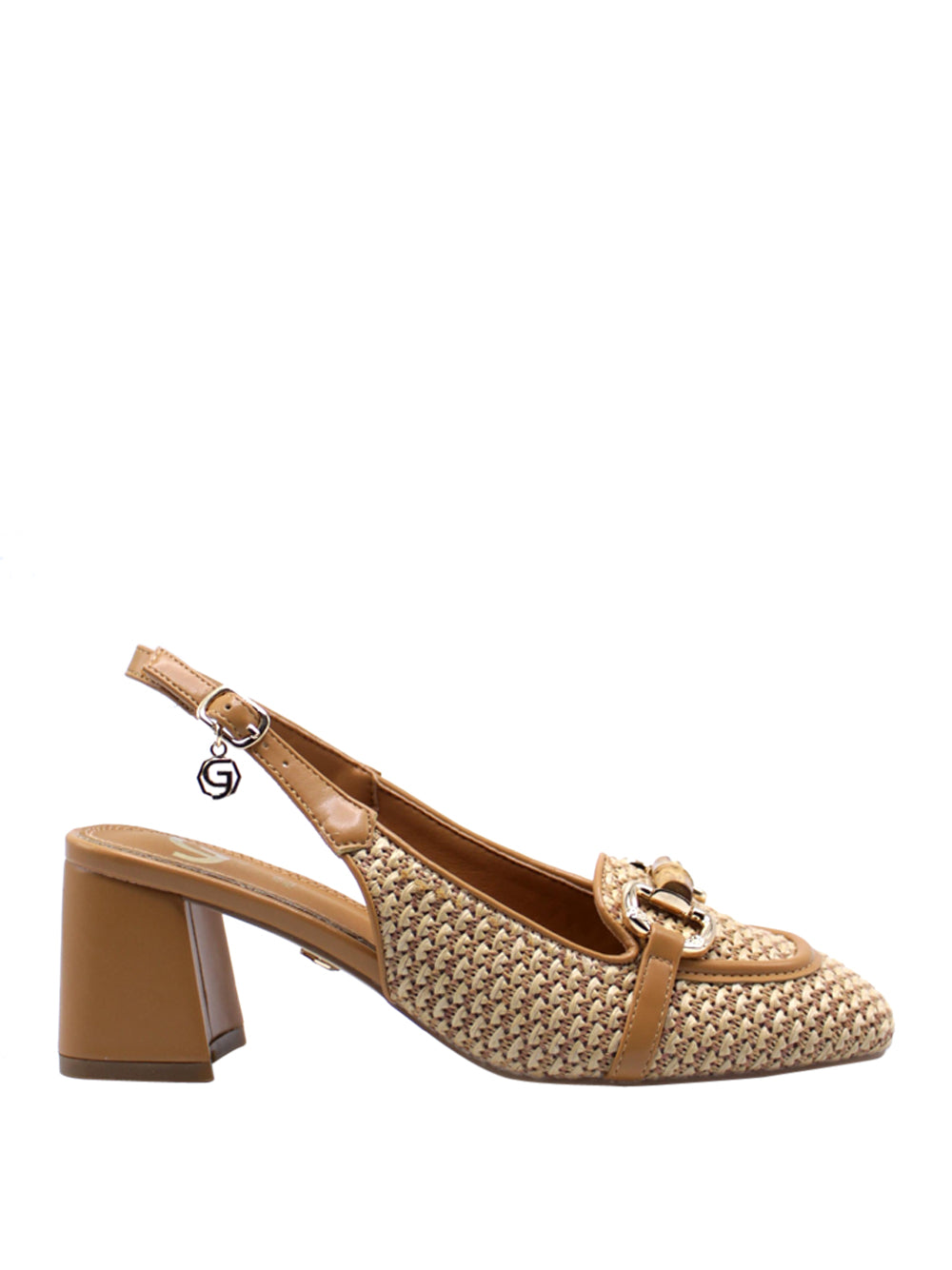 GOLD&GOLD Decollete sling back Donna - Cuoio modello 733
