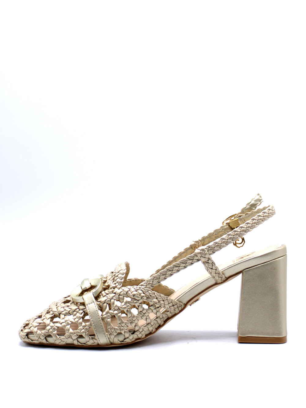 GOLD&GOLD Sandali sling back Donna - Oro modello GV50