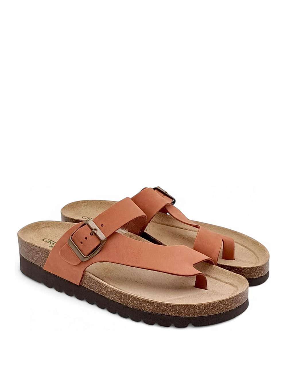 GRUNLAND Sandali infradito Donna - Mattone modello CB0327