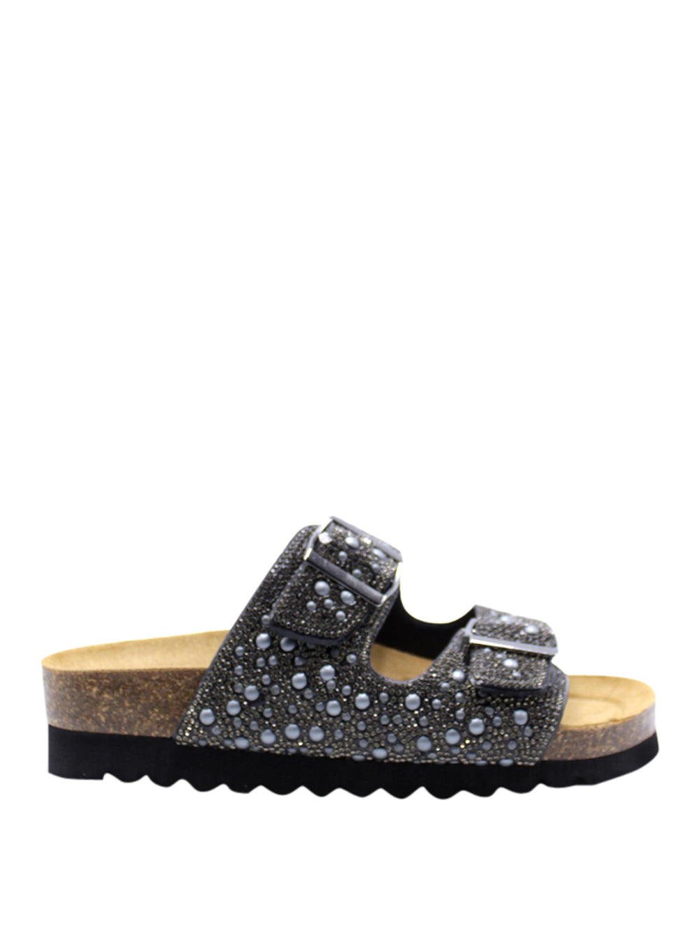 GRUNLAND Sandali con borchie Donna - Nero modello CB0758