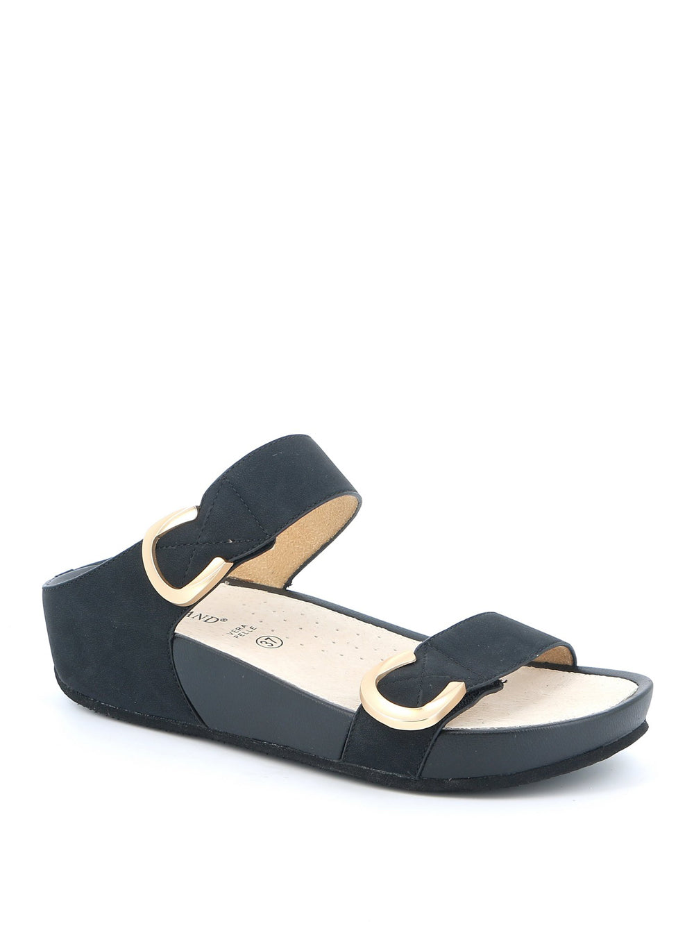 GRUNLAND Sandali con zeppa Donna - Nero modello CI2577