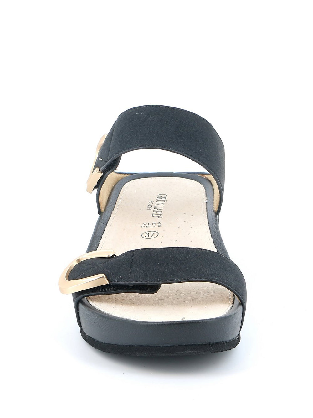 GRUNLAND Sandali con zeppa Donna - Nero modello CI2577