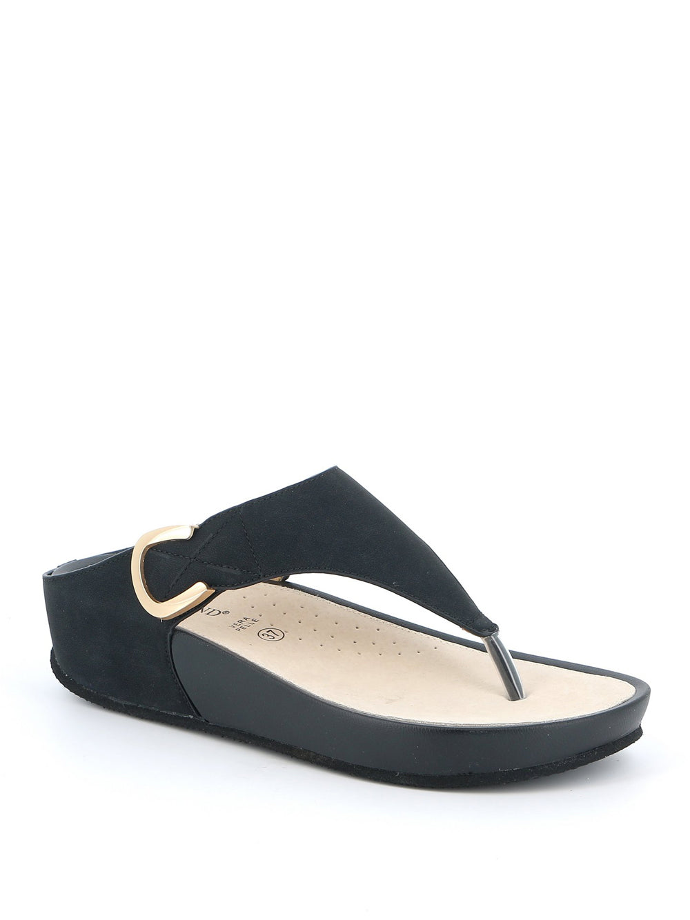 GRUNLAND Sandali infradito Donna - Nero modello CI2578