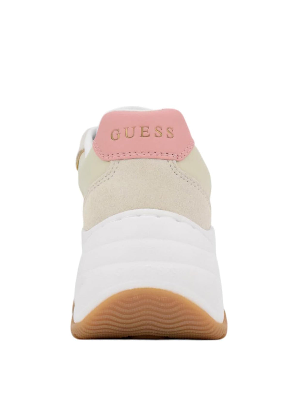 GUESS Sneakers platform Donna - Beige modello FLPHAPPEL12