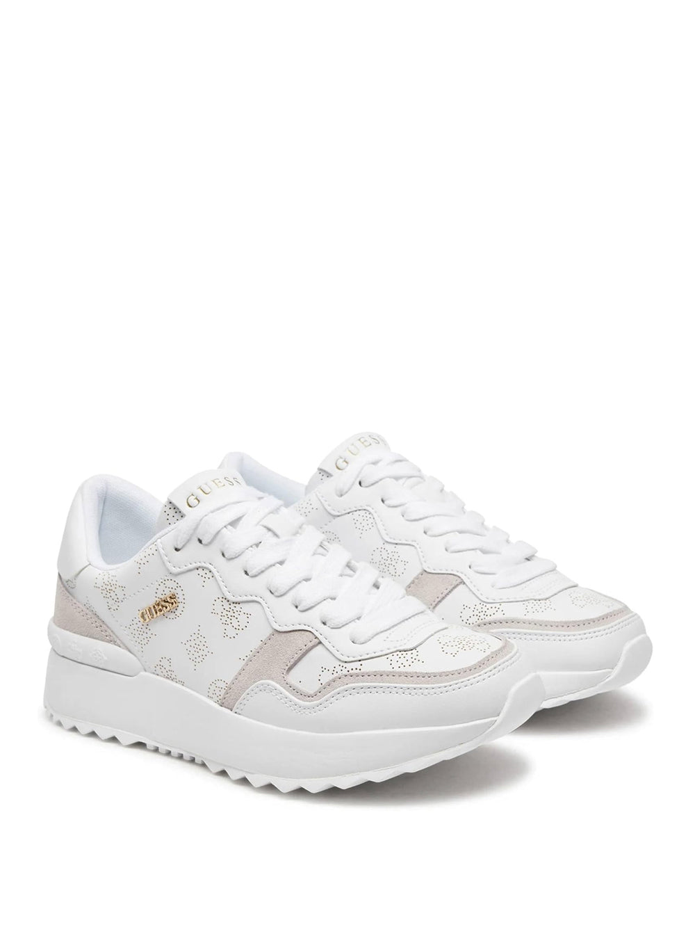 GUESS Sneakers platform Donna - Bianco modello FLPVI3LEL12
