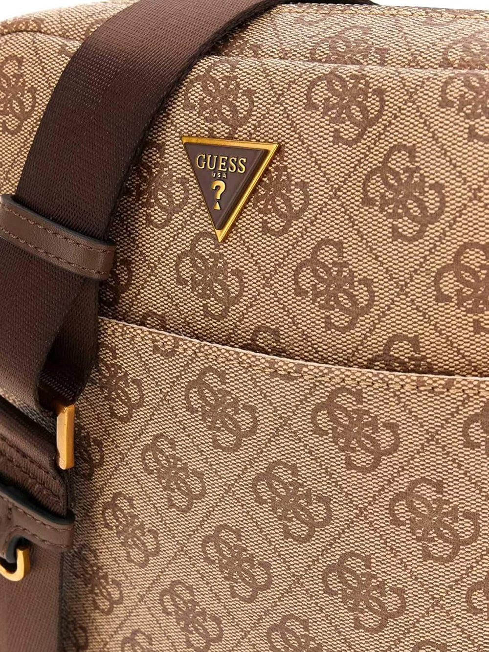 GUESS Borsa a Tracolla logato Uomo - Beige modello HMTOLOP4258