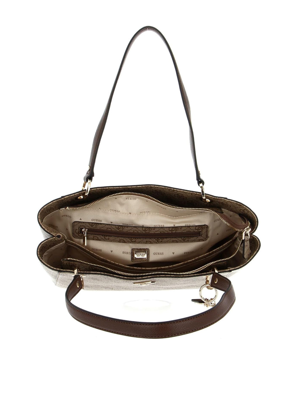 GUESS Borsa a Spalla logato Donna - Beige modello HWBG7879250