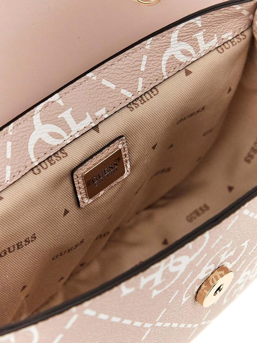 GUESS Borsa a Tracolla logato Donna - Beige modello HWOQ8654190