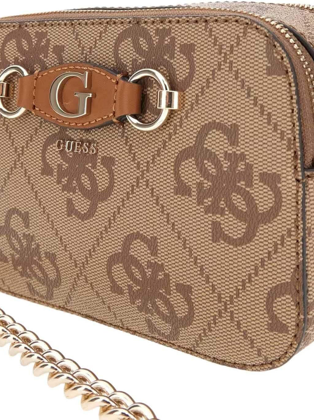 GUESS Borsa a Tracolla logato Donna - Beige modello HWOS8654140