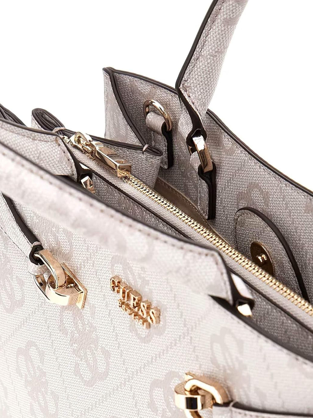 GUESS Borsa a Mano logato Donna - Beige modello HWOS9639060