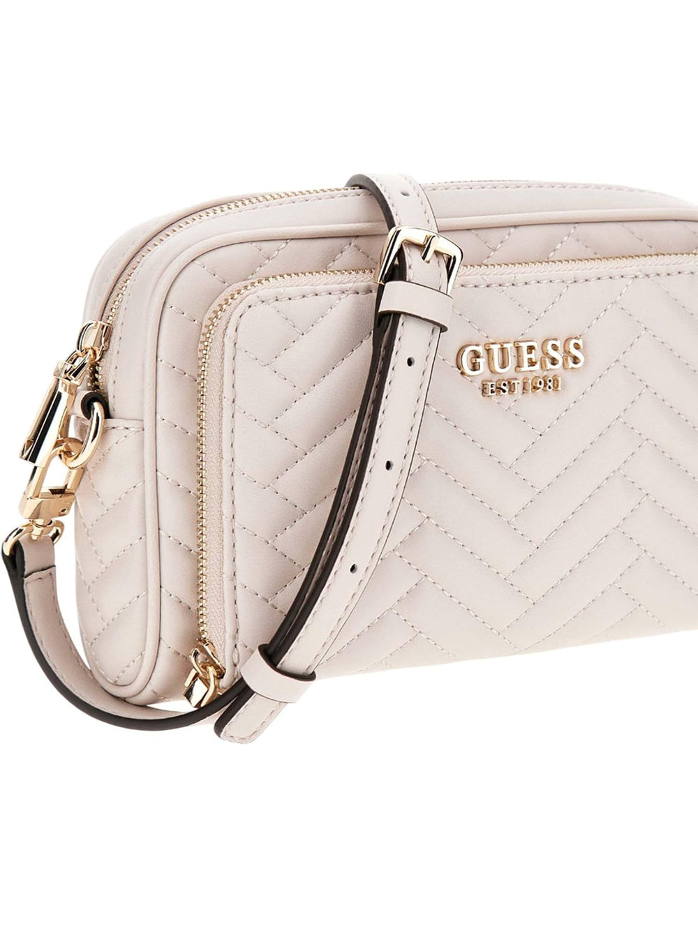 GUESS Borsa a Tracolla Trapuntata Donna - Bianco modello HWQG9508140
