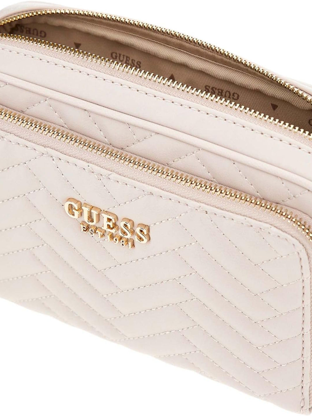 GUESS Borsa a Tracolla Trapuntata Donna - Bianco modello HWQG9508140