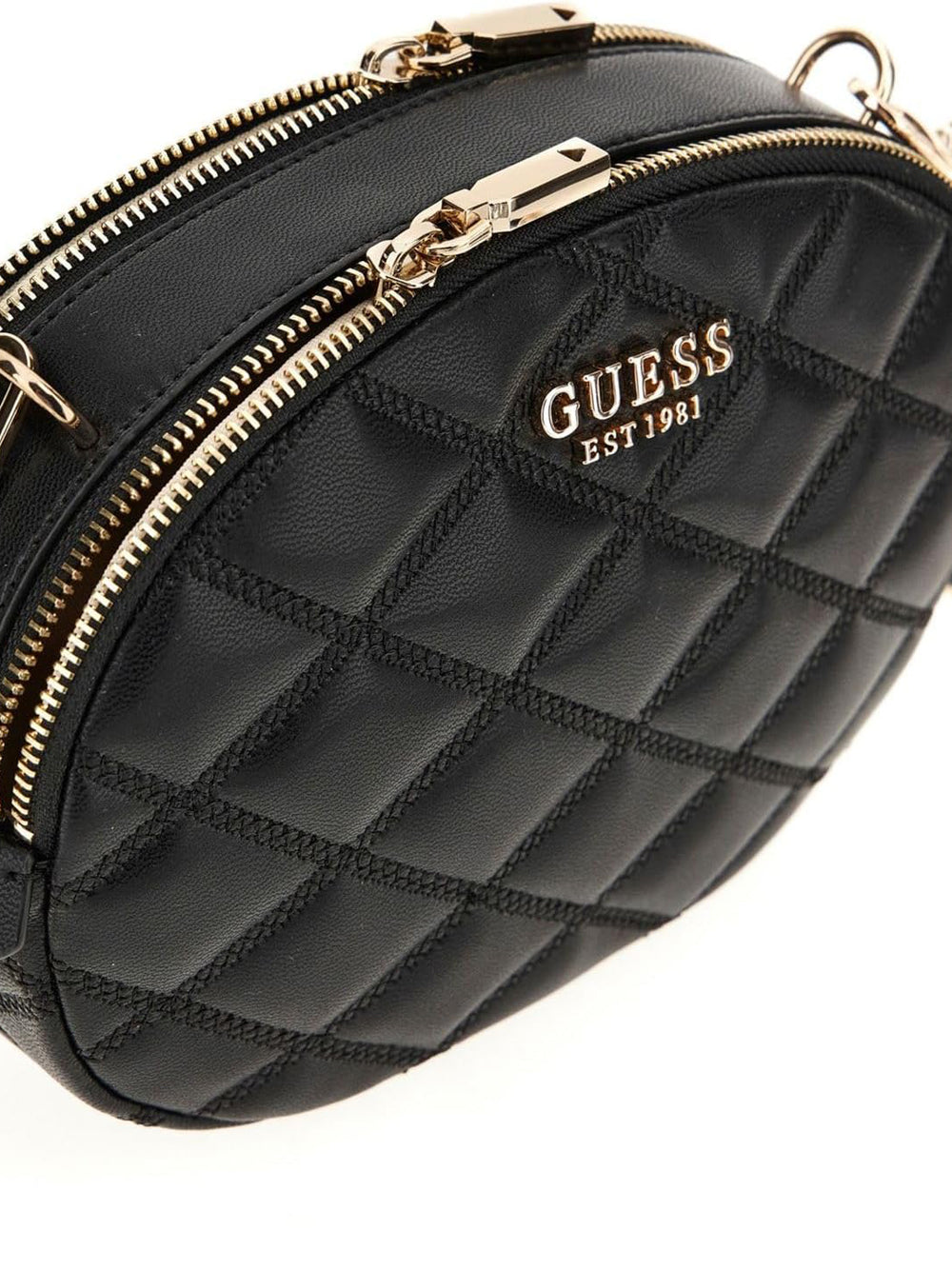 GUESS Borsa a Tracolla Trapuntata Donna - Nero modello HWQG9632120