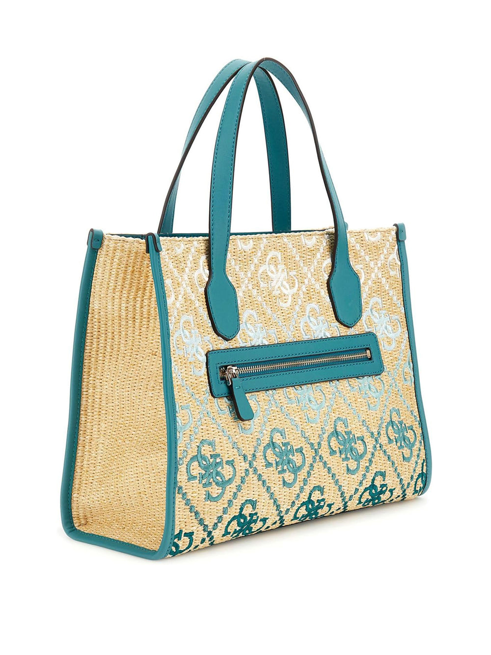 GUESS Borsa a Mano logato Donna - Teal Logo modello HWSW8665220