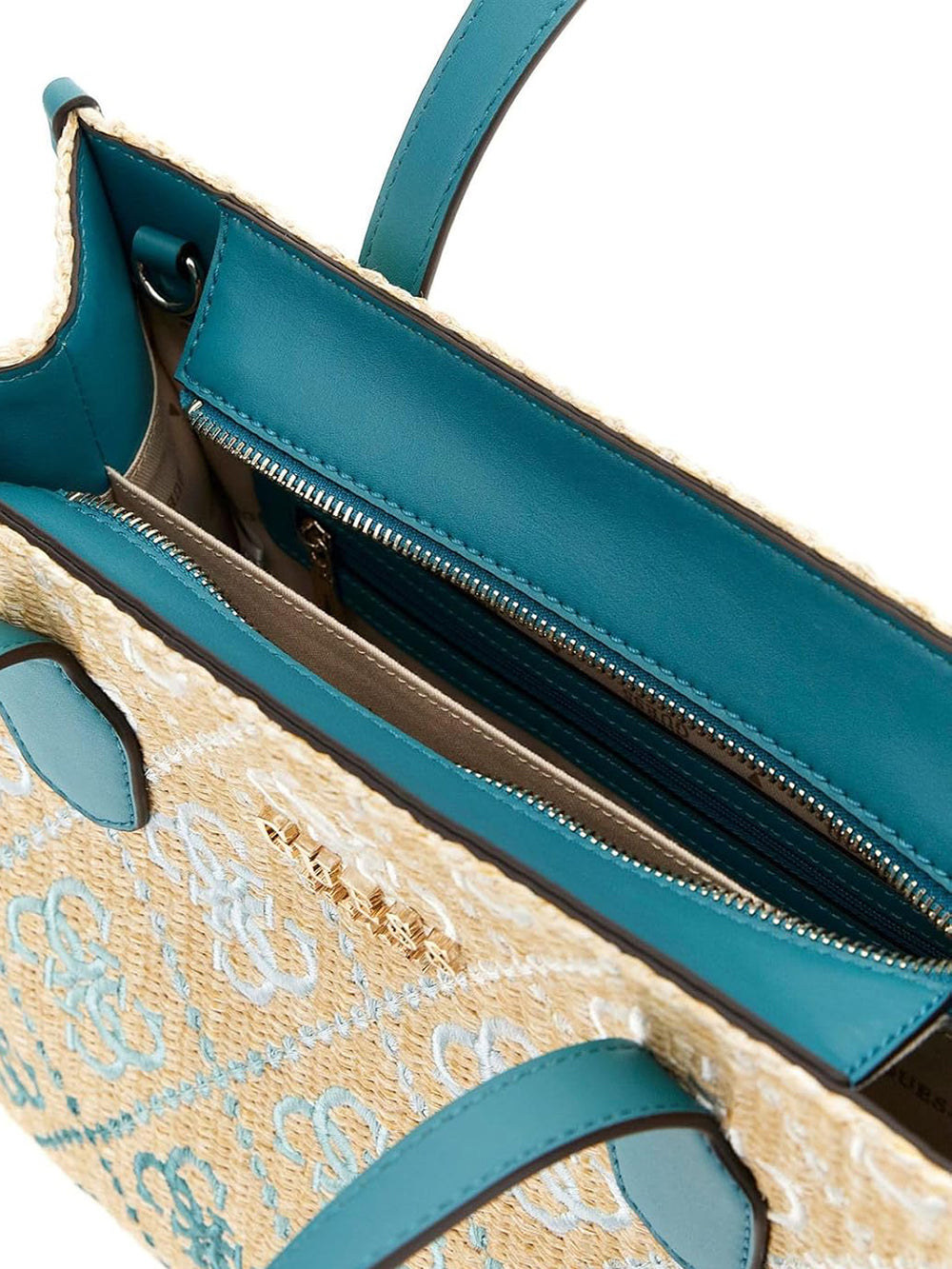 GUESS Borsa a Mano logato Donna - Teal Logo modello HWSW8665220