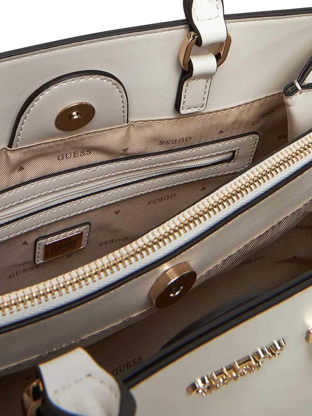 GUESS Borsa a Mano Donna - Bone modello HWVG9639060