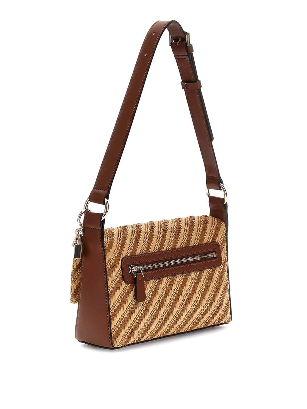 GUESS Borsa a Spalla Donna - Natural/Cognac modello HWWG9210190
