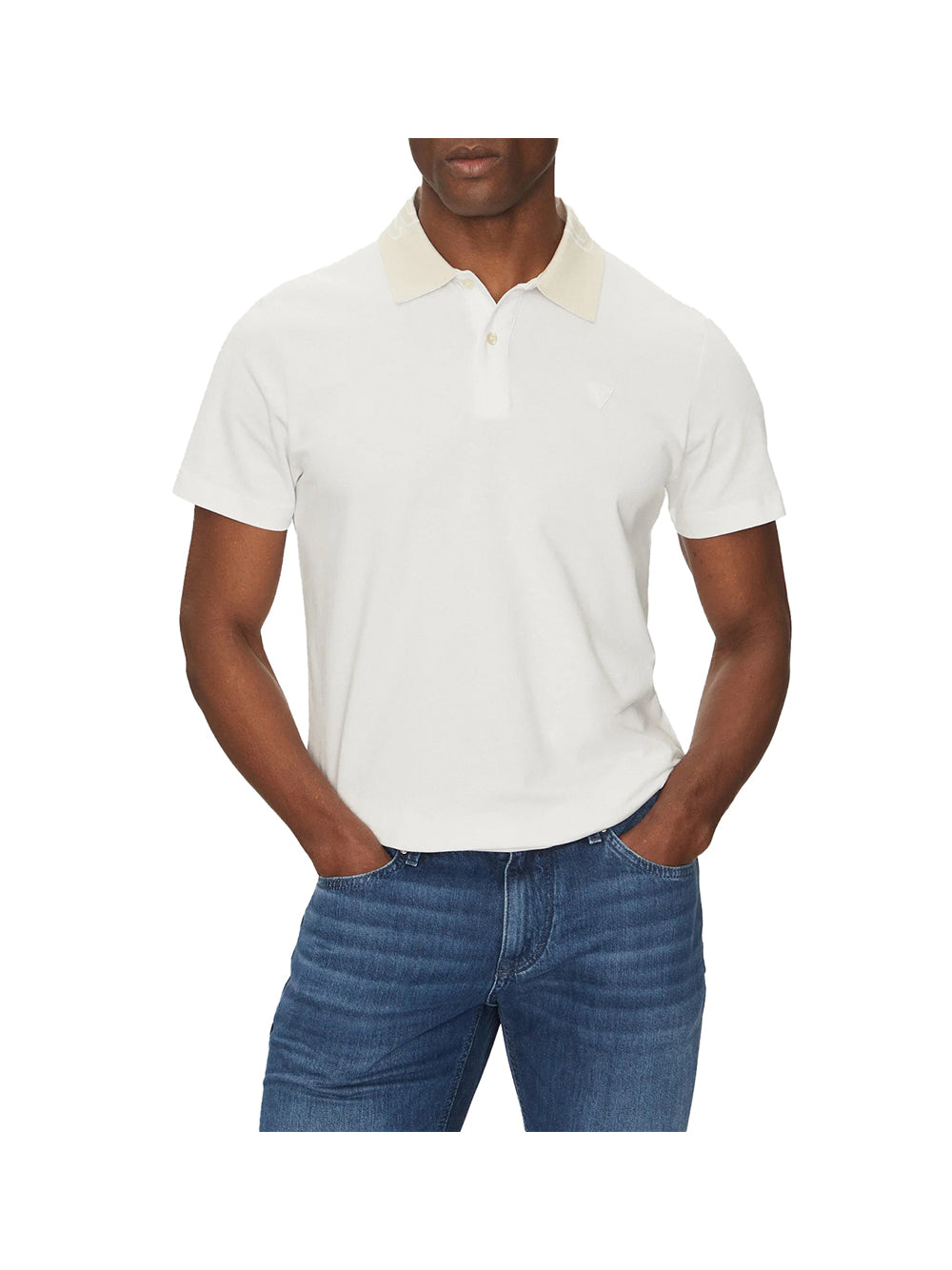 GUESS Polo Uomo - Bianco modello M5GP66J1314