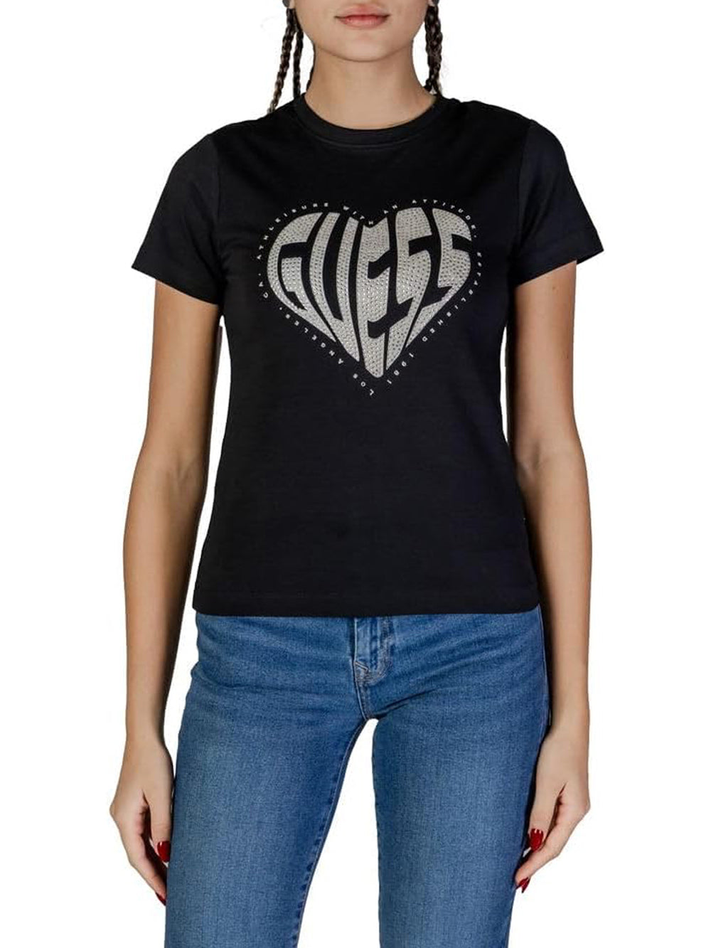 GUESS T-shirt Donna - Nero modello V5RI08J1314