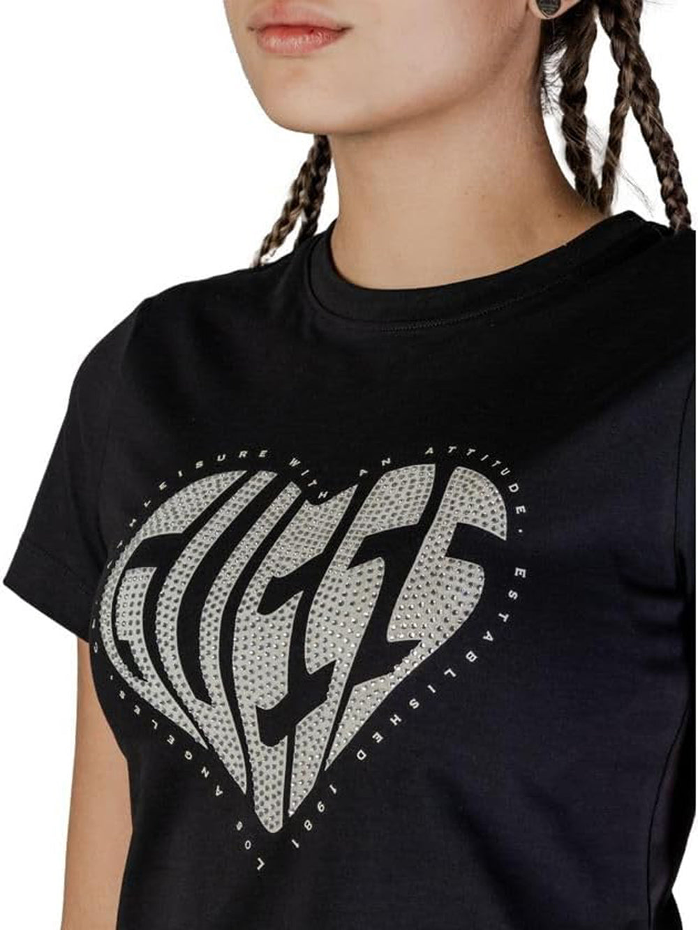 GUESS T-shirt Donna - Nero modello V5RI08J1314