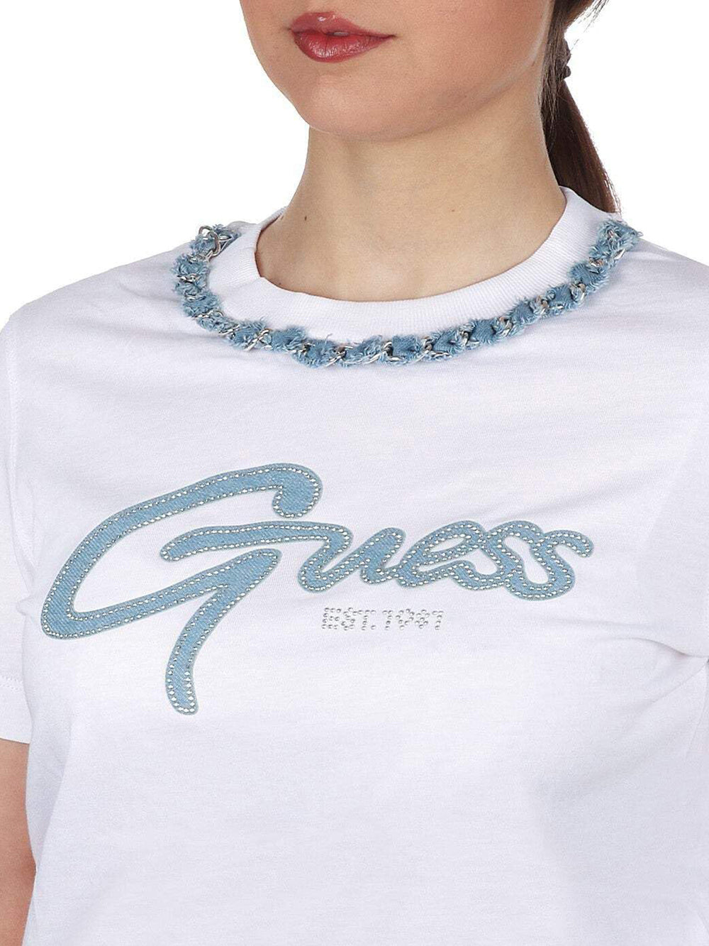 GUESS T-shirt Donna - Bianco modello W5GI03I3Z14