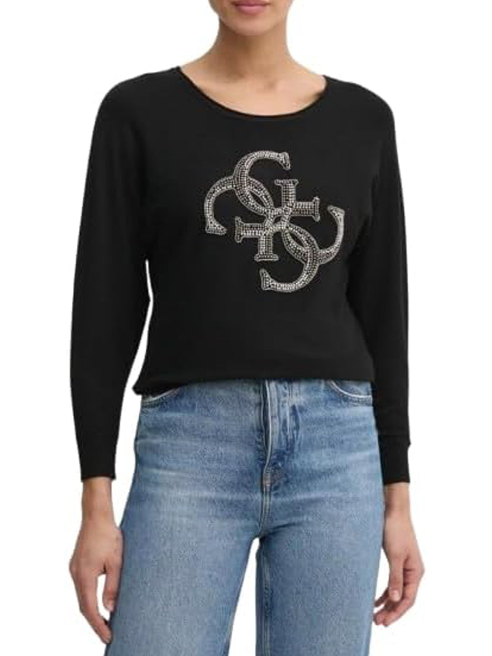 GUESS Maglia Donna - Nero modello W5RR37Z2NQ2