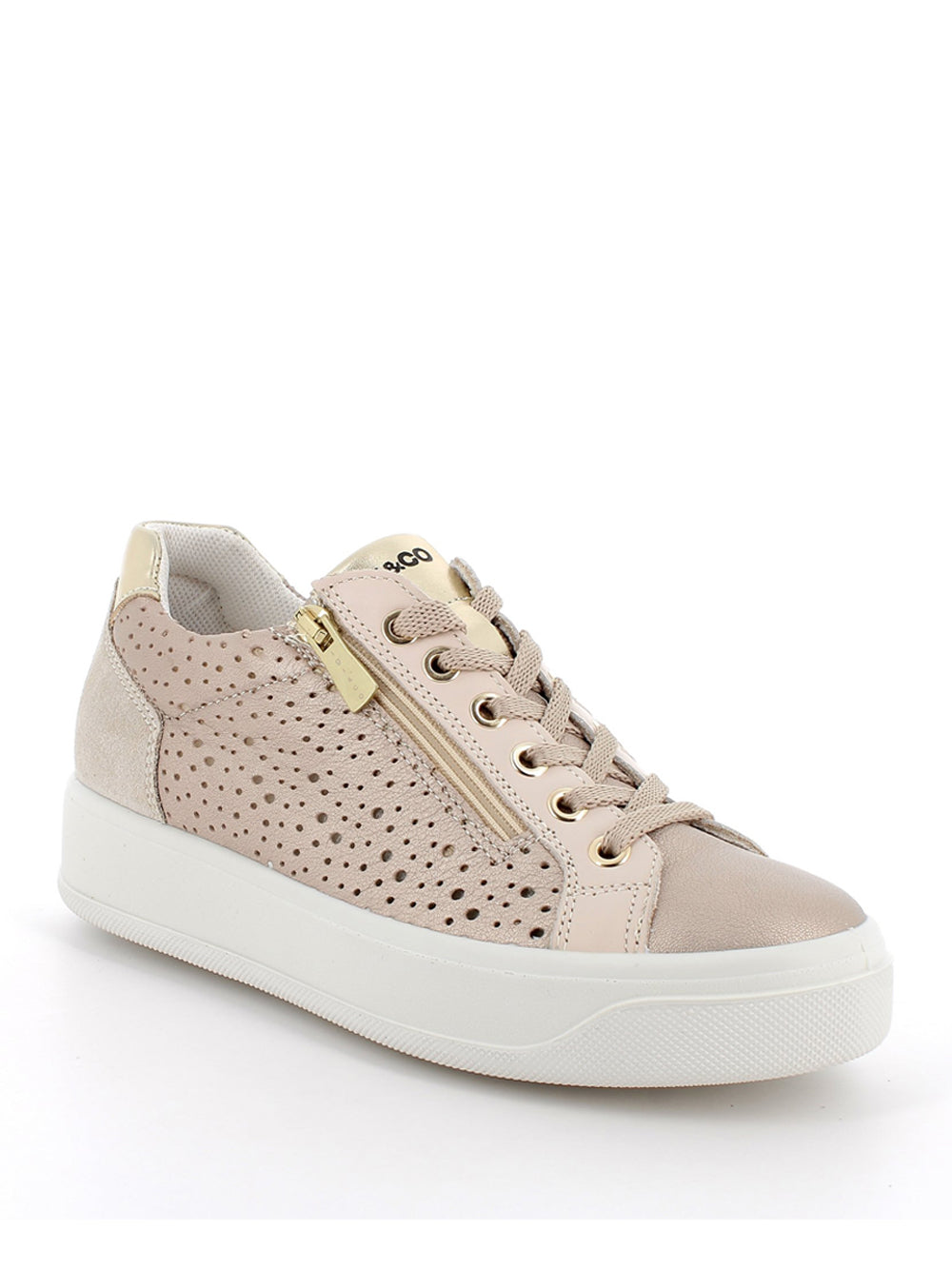 IGI&CO Sneakers con zeppa Donna - Beige modello 7656411