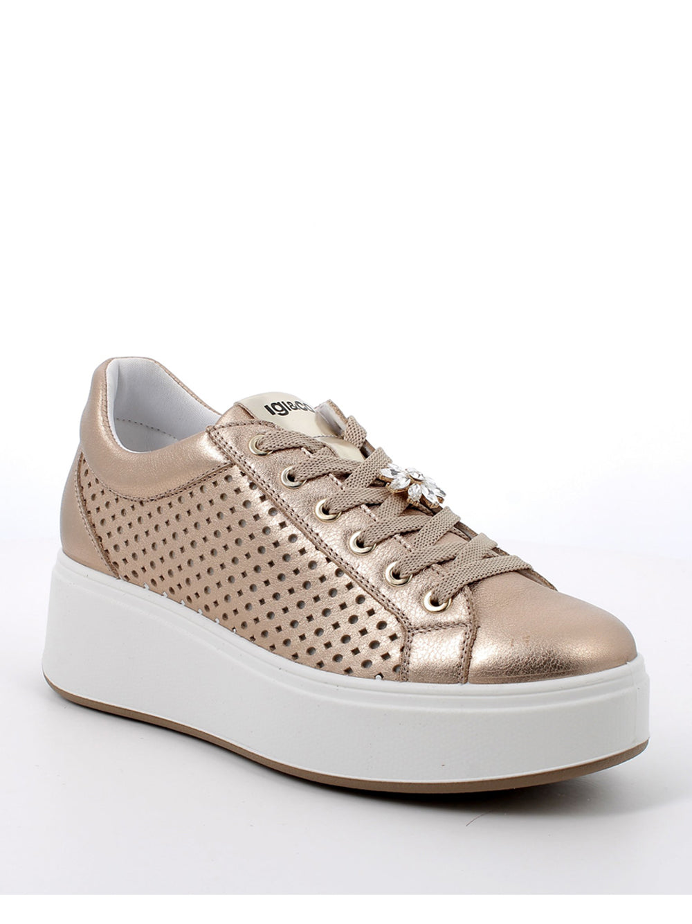 IGI&CO Sneakers con zeppa Donna - Beige modello 7657200
